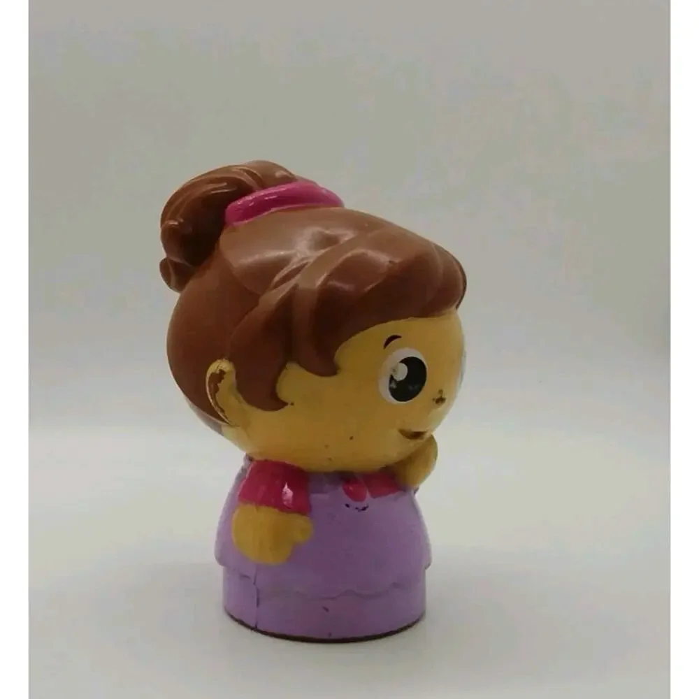 Mega Bloks First Builders Replacement Figure Female Girl Purple / Pink Overall